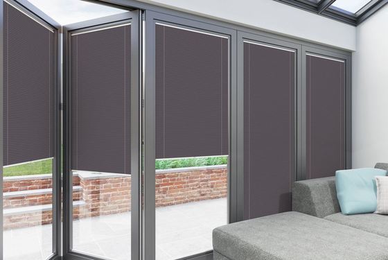 تیغه های کرکره ای عایق دوجداره با مهر و موم پنجره لولایی با لوازم جانبی پرده داخلی بین شیشه