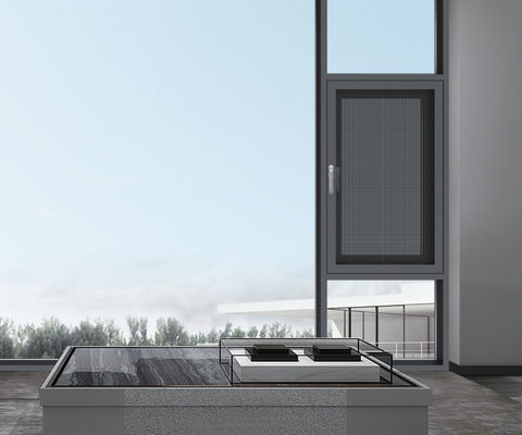 پنجره های آلومینیومی با پوشش پودری با شیشه دوگانه