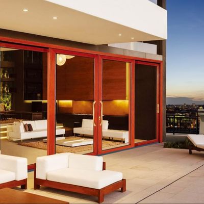 عملکرد محکم دوام دار درب شیشه ای کشویی بزرگ برای طول عمر طولانی مدت 50 سال