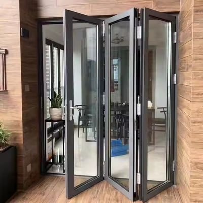 درب شیشه ای شفاف و دو زره ای