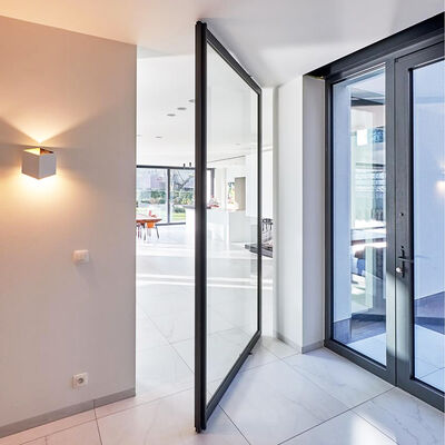 6+6 میلی‌متر 8+8 میلی‌متر شیشه آهنی لمینت شفاف و محافظ درب محوری